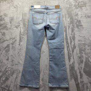 American Eagle Jeans Womens 2 X-Short Kick Boot Low Rise Super Stretch Denim